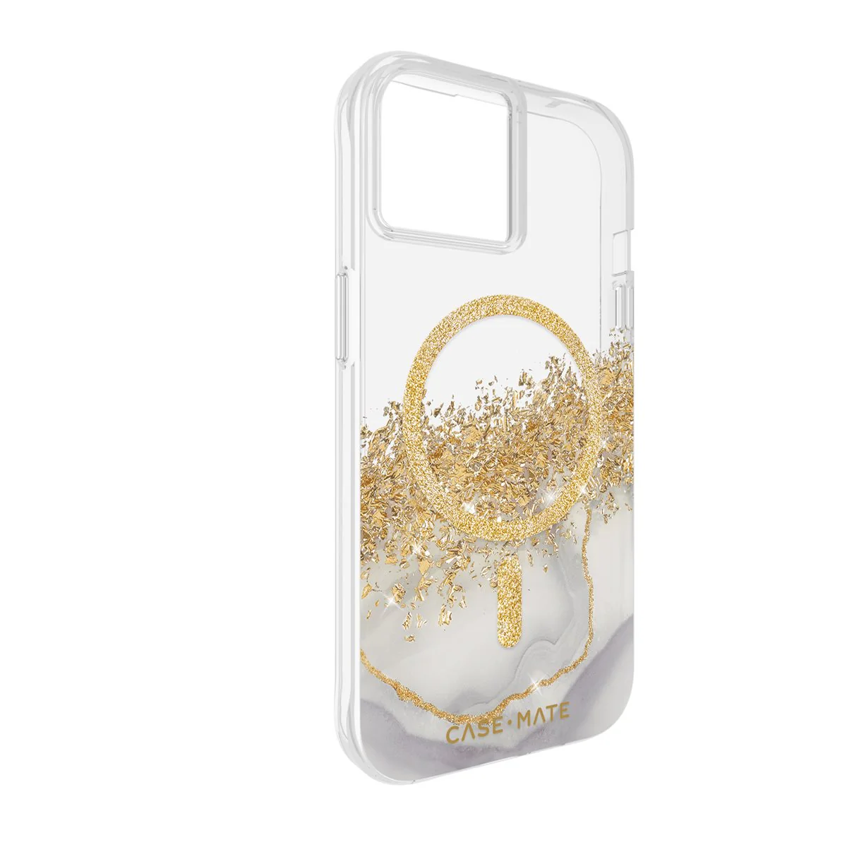 Case-Mate Antimicrobial Hardshell Case (MagSafe) - Karat Marble - iPhone 15 Plus - Image 2