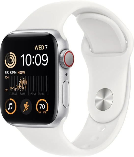 Apple Watch SE 2 44MM Silver (GPS + Cellular) - Image 2