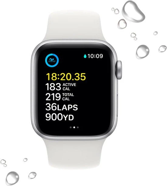 Apple Watch SE 2 44MM Silver (GPS + Cellular) - Image 3