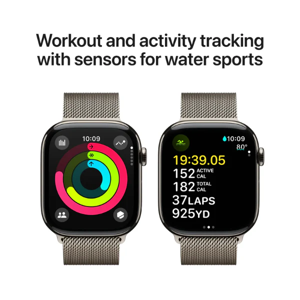 Apple Watch Series 10 46MM (GPS + Cellular) - Natural Titanium - Image 3