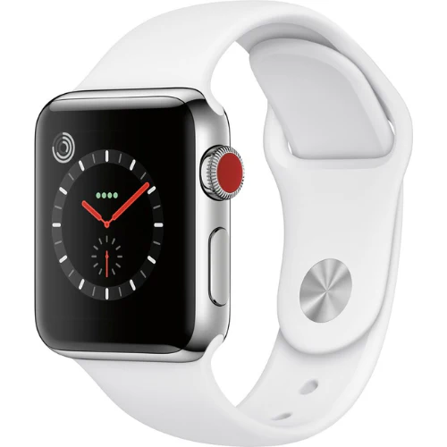 Apple Watch Series 3 38MM (GPS + Cellular) - Silver Stainless Steel - Image 2