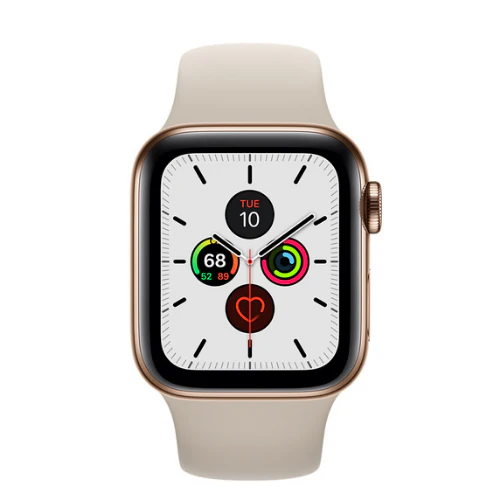 Apple Watch Series 5 44MM (GPS + Cellular) - Gold Stainless Steel - Image 2