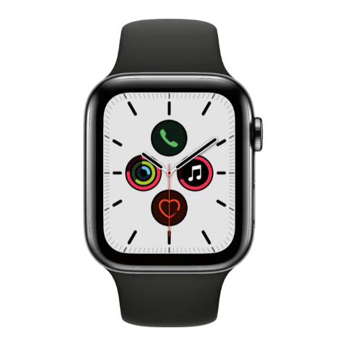 Apple Watch Series 5 44MM (GPS + Cellular) - Space Black Stainless Steel - Image 3