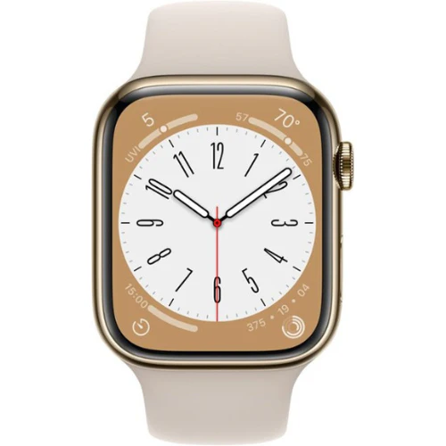 Apple Watch Series 8 41MM (GPS + Cellular) - Gold Stainless Steel - Image 2