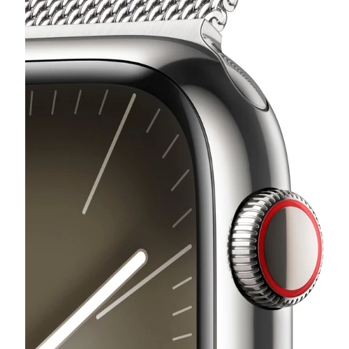 Apple Watch Series 9 41MM (GPS + Cellular) - Silver Stainless Steel - Image 3