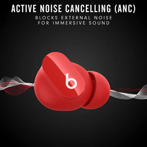 Beats Studio Buds - True Wireless Noise Cancelling Earphones - Red - Image 7