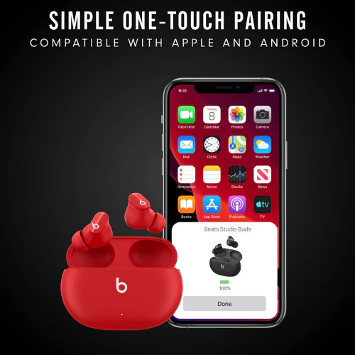 Beats Studio Buds - True Wireless Noise Cancelling Earphones - Red - Image 8