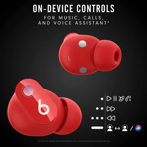 Beats Studio Buds - True Wireless Noise Cancelling Earphones - Red - Image 9