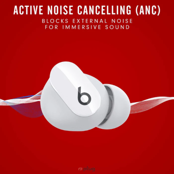 Beats Studio Buds - True Wireless Noise Cancelling Earphones - White - Image 6