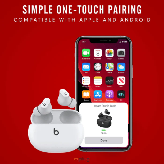 Beats Studio Buds - True Wireless Noise Cancelling Earphones - White - Image 7