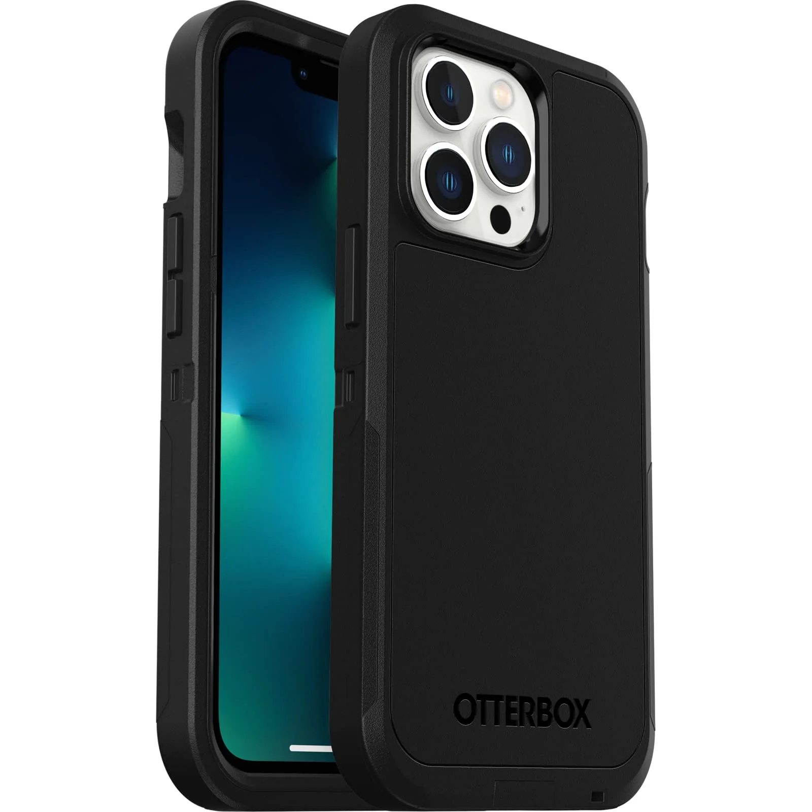 OtterBox Defender Fitted Hard Shell Case for Apple iPhone 13 Pro - Black - Image 2