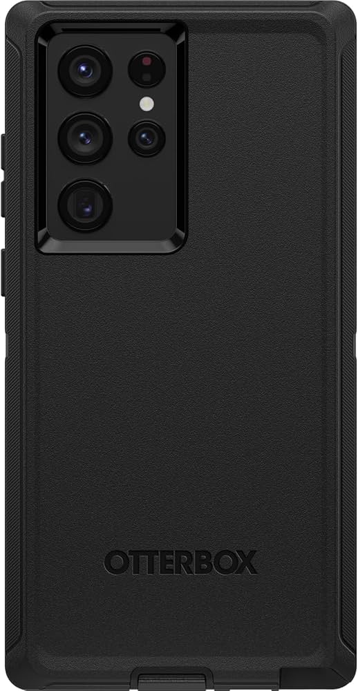 OtterBox Defender Fitted Hard Shell Case for Samsung Galaxy S22 Ultra 5G - Black - Image 2