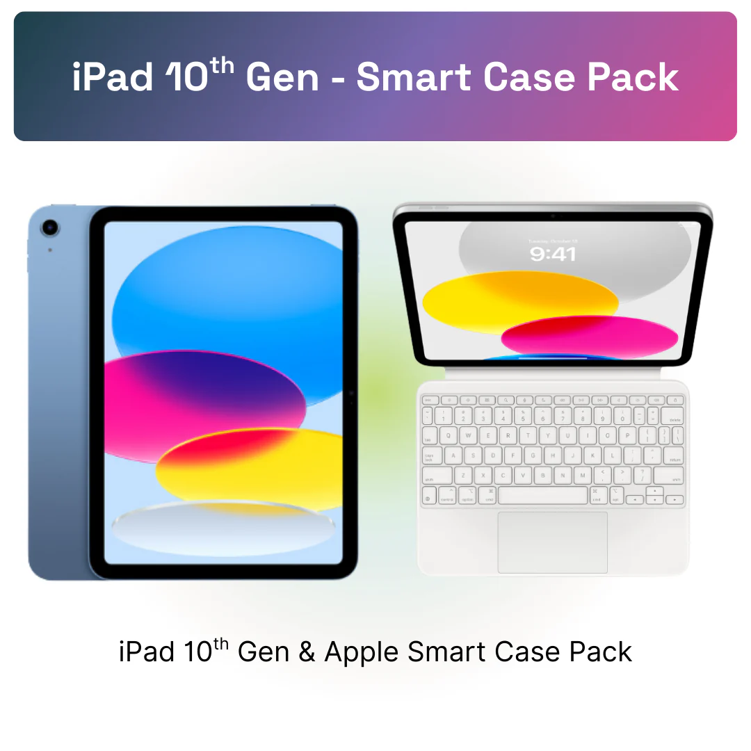 iPad 10th Gen + Apple Smart Case Pack