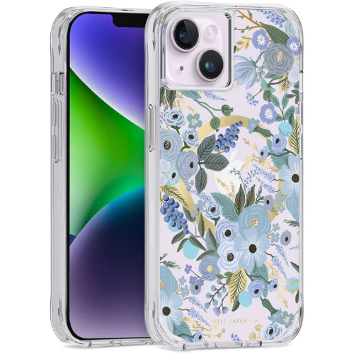 Case-Mate Rifle Paper Co. Case (MagSafe) - Garden Party Blue - iPhone 14 Plus - Image 2