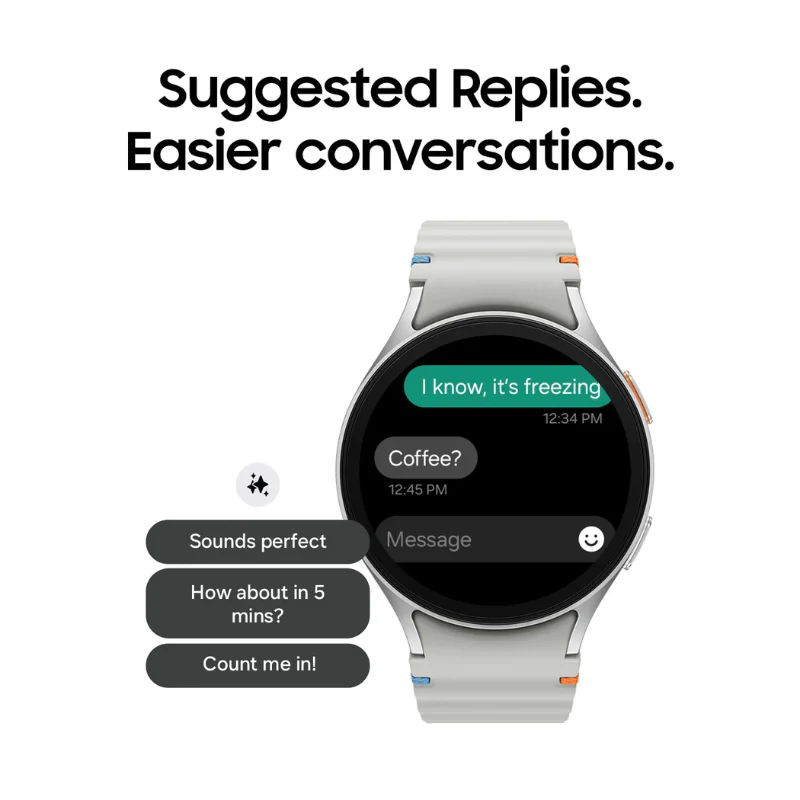 Samsung Galaxy Watch 7 44MM (GPS + Cellular) - Silver Aluminum - Image 3