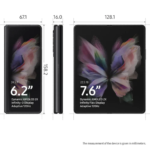 Samsung Galaxy Z Fold 3 512GB 5G - Phantom Black - Image 3