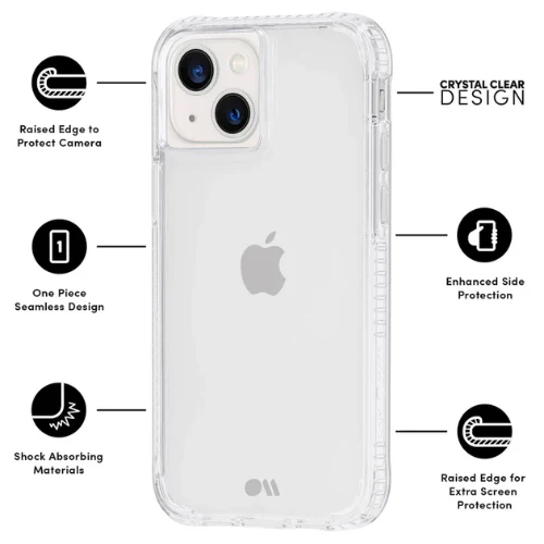 Case-Mate Tough Series Case - Clear - iPhone 13 - Image 3